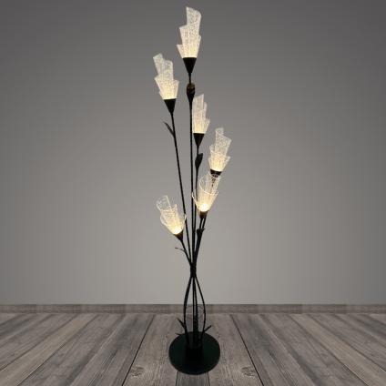 Торшер 10016/6 BK черный 6х3W LED h1630, BTH